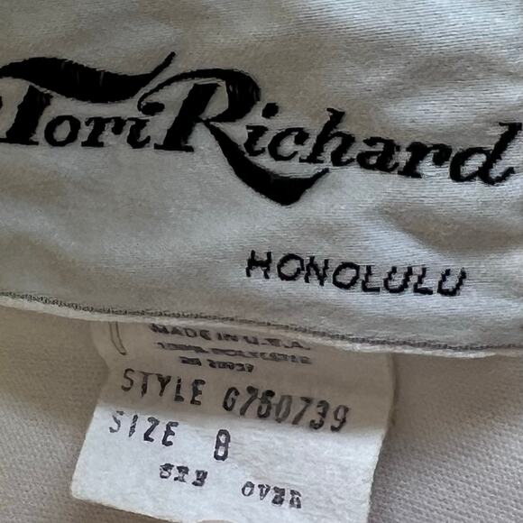 Vintage Tori Richard Honolulu Floral Maxi Dress Size 8 Long Sleeve V-Neck Hawaii - Picture 5 of 10